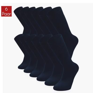 Basicsocken aus gekämmter Baumwolle Damen & Herren mit Frotteesohle, ohne Naht