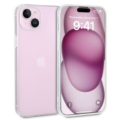 doupi Ultra Slim Case iPhone 15 6,1 TPU Clear Schutz Hülle Soft Skin Cover Transparen