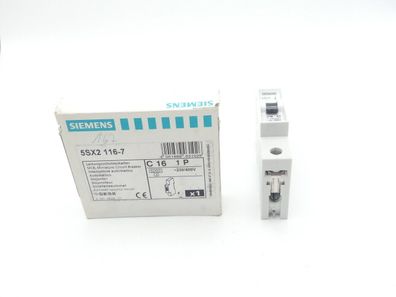 Siemens 5SX2 116-7 C16 Leistungsschutzschalter 230/400V -ungebraucht