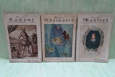 Welt Bibliothek Byron Manfred Dramatisches Gedicht Wagner Rheingold Goethe Egmont