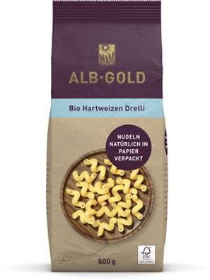 ALB-GOLD ALB-GOLD Bio Hartweizen Drelli (Papier) 500g