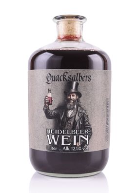 Quacksalbers Heidelbeerwein, 1l, 12,5% vol. Alk