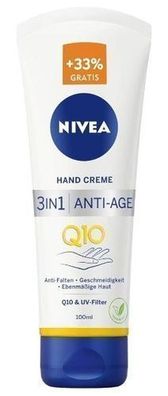 Nivea Handcreme Sonnenschutz, 100 ml, Feuchtigkeitsspendend und Schétzend