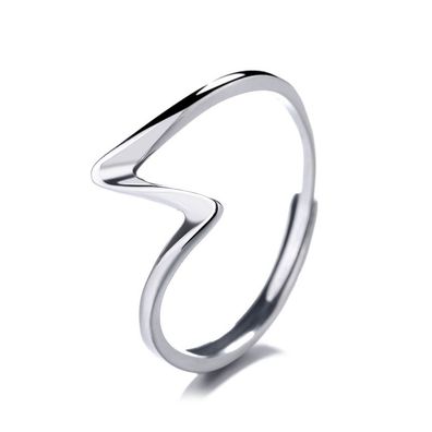 Geometrischer offener Ring, verstellbarer Ring, geometrisches Formdesign