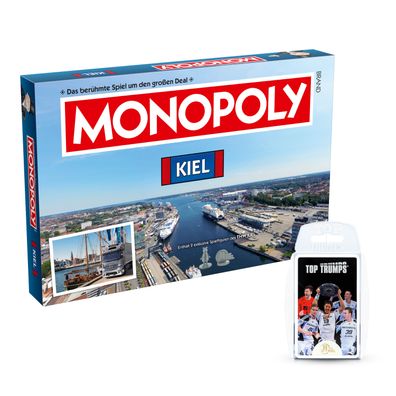 Monopoly Kiel inkl Top Trumps THW Kiel Brettspiel Gesellschaftsspiel Cityedition