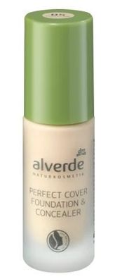 Alverde Naturkosmetik Perfect Cover Foundation 05 Porzellan 20ml - Hohe Deckkraft aus