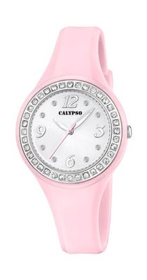 Calypso Damenuhr | analog Quarz Kunststoffband rosa | K5567/C