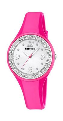 Calypso Damenuhr | analog Quarz Kunststoffband pink | K5567/E