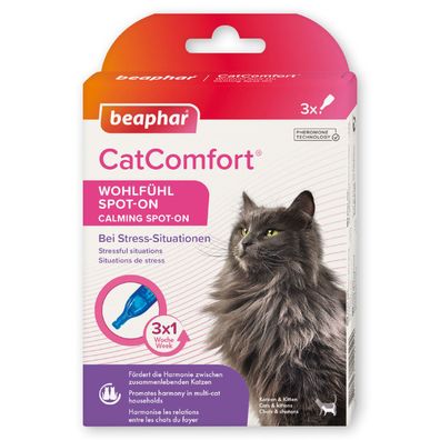 Beaphar CatComfort Wohlfühl Spot-On für Katzen - 3x 0,55 ml