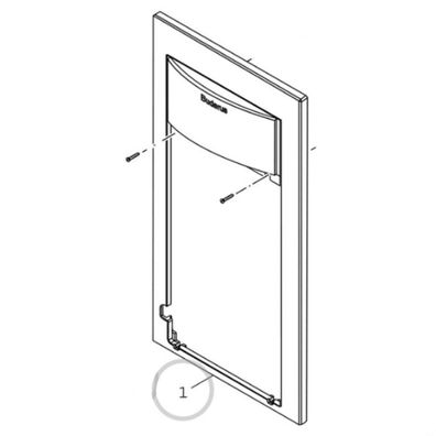 Buderus Frontplatte 790x420 Gusseisen für Ölheizeinsätze HLV 115 215 315