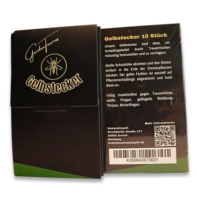 GardenTaurus® Gelbstecker Sunflower Design, 30 Stück, Schädlingsbefall