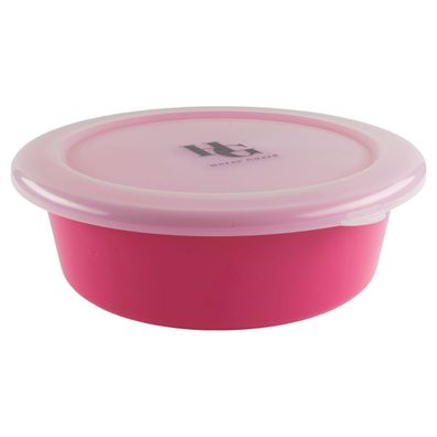 Horse Guard Futtereimer mit Deckel, pink - 6 Liter