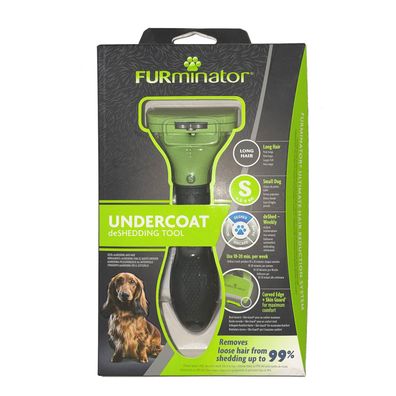 FURminator für langhaarige kleine Hunde, deShedding-Pflege Werkzeug