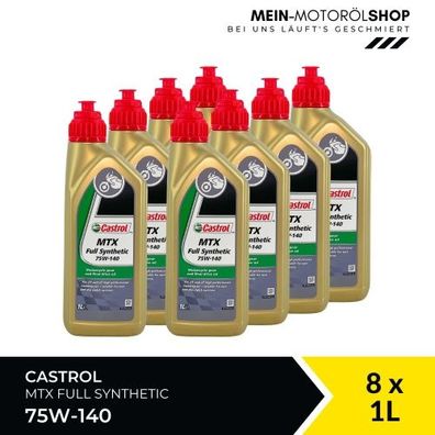 Castrol MTX Full Synthetic 75W-140 8x1 Liter