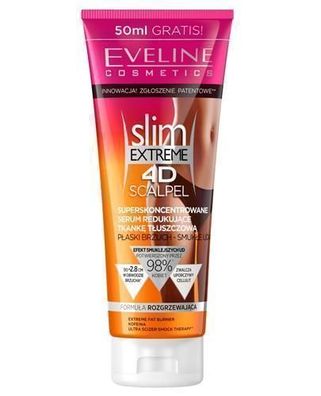 Eveline Slim Extreme 4D Skalpell Fettgewebesreduzierendes Superkonzentrat 250ml