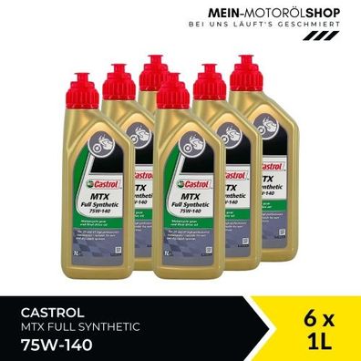 Castrol MTX Full Synthetic 75W-140 6x1 Liter