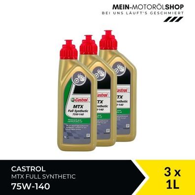 Castrol MTX Full Synthetic 75W-140 3x1 Liter