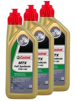 Castrol MTX Full Synthetic 75W-140 3x1 Liter