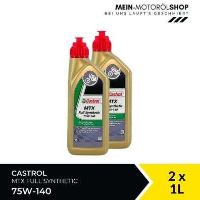 Castrol MTX Full Synthetic 75W-140 2x1 Liter