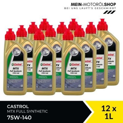 Castrol MTX Full Synthetic 75W-140 12x1 Liter