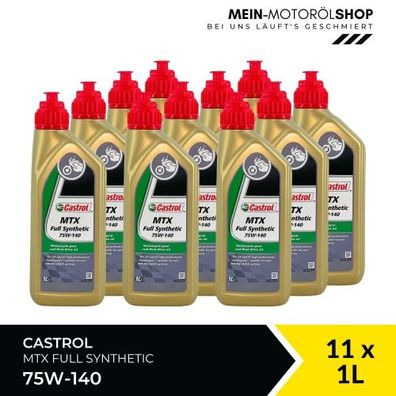 Castrol MTX Full Synthetic 75W-140 11x1 Liter