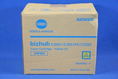 Konica Minolta TNP49Y Toner Yellow A95W250 -A