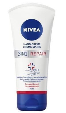 Nivea 3-in-1 Handcreme für trockene Hände, 75ml