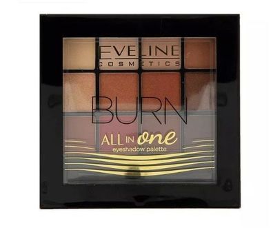 Eveline Profi Lidschatten-Palette, 12 Farben, 03 Burn, 12g