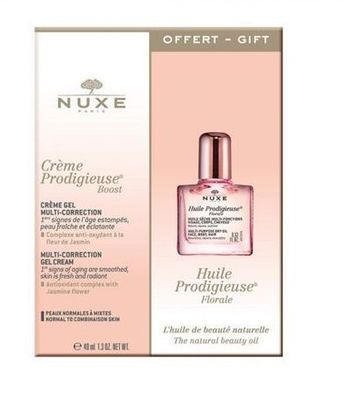 Nuxe Prodigieuse Feuchtigkeitsduo: Gel-Creme & Trockenöl, 40 ml + 10 ml - Limitierte