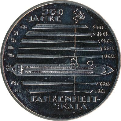 BRD 10 Euro 2014 J 300 Jahre Fahrenheitskala*