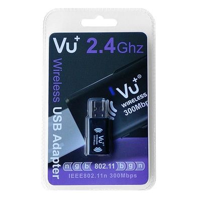 VU+® Wireless USB Adapter 300 Mbps incl. WPS Setup