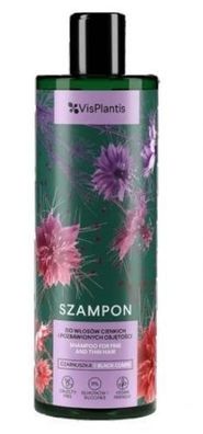 VisPlantis Schwarzkümmel Haarshampoo, 400 ml - Pflegendes Haarshampoo