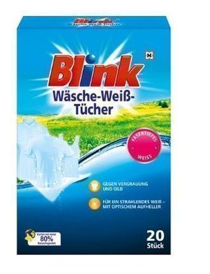 Blink, Wash, Weiße Wäsche Tücher - 20 Stk