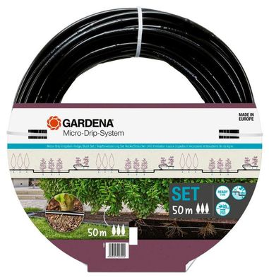 Micro Drip Bewässerungsset Hecke/Sträucher (50 m) Gardena