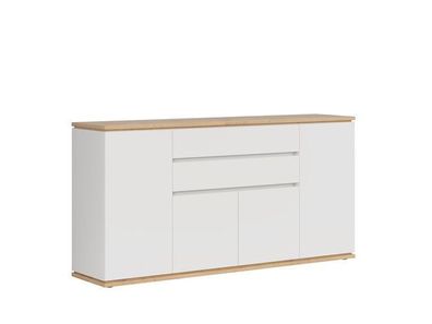 Kommode Yamael Sideboard Schubladenschrank 42 x 184 x 93 , Weiss