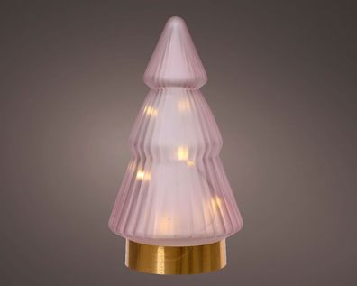 Baum micro LED innen dia. 10,5 H19,5 cm rosa/heißweiß II Lumineo