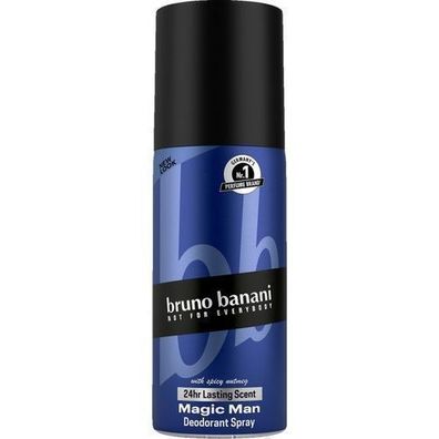 Bruno Banani Magic Man Deospray, 150ml - Langanhaltender Duftschutz