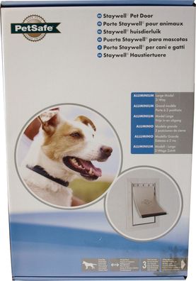 PetSafe Aluminiumtür Nr. 640 L weiß/transparent PetSafe Gebr. de Boon