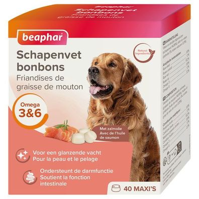 Schafsfett Bonbons Lachs Hundesnack Beaphar