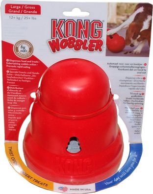 Hundespielzeug Wobbler rot groß Kong