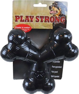 Play Strong Gummi tri bot 15 cm schwarz Play Strong Gebr. De boon