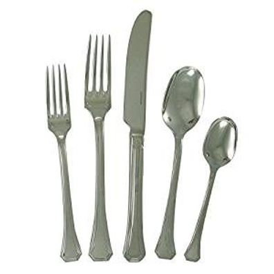 Sambonet Decò Edelstahl versilbert Besteck 72tlg. Vh. S0010-S00014-52703-79