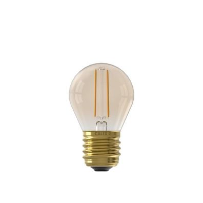 LED Vollglas Filament Kugellampe 220 240V 3.5W 250lm E27 P45 Gold 2100K Dimmbar C