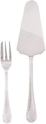 Sambonet Ruban Croisè Edelstahl versilbert Dessertbesteck 13tlg 52723-87 / /bverkau