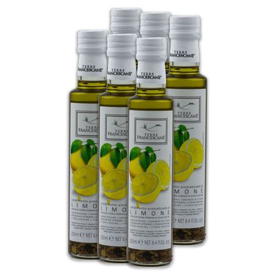 Food-United Zitronen-Öl 6x250ml Premium Speiseöl TERRE Francescane aus Italien