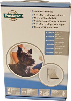 PetSafe Aluminiumtür Nr. 600 S weiß/transparent PetSafe Gebr. de Boon