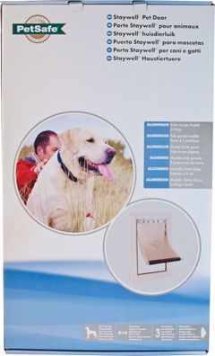 PetSafe Aluminiumtür Nr. 660 XL weiß/transparent PetSafe Gebr. de Boon