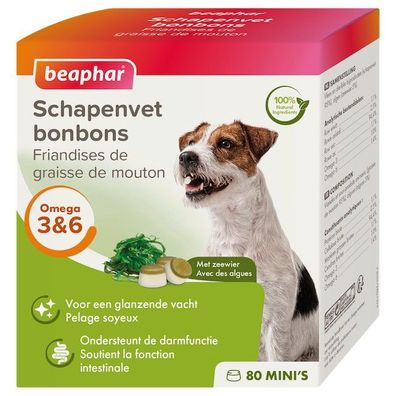 Schafsfett Bonbons Seetang Mini's Hundesnack Beaphar