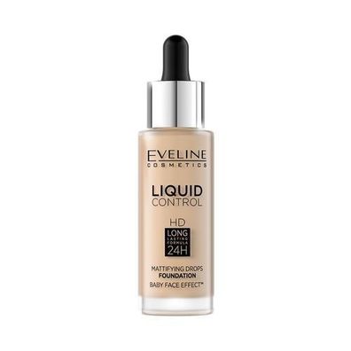 Eveline Flüssigkontrolle HD Foundation - 015 Light Vanilla