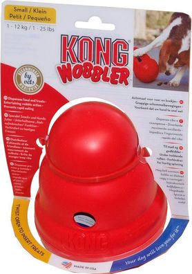 Hundespielzeug Wobbler rot klein Kong